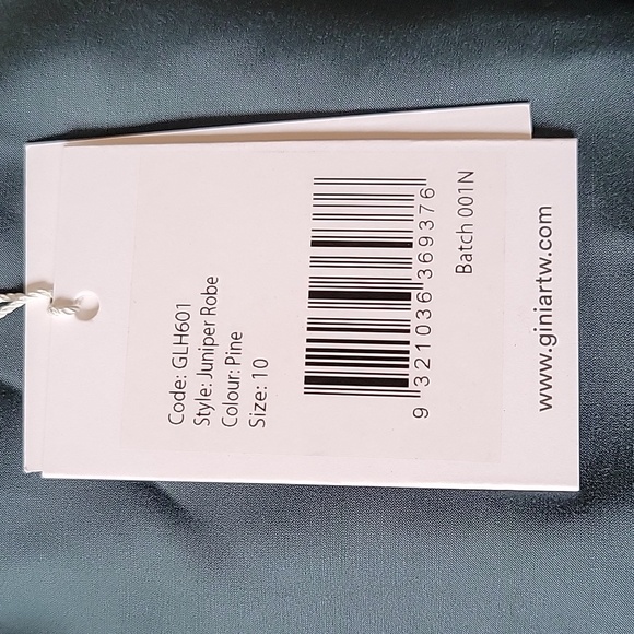 Gina silk blend Juniper robe in Pine - NWT - Picture 7 of 9